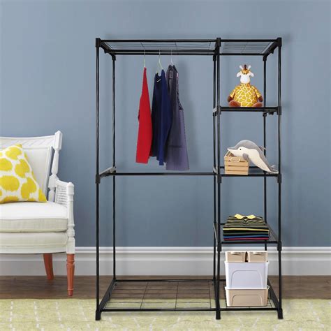 Clothes Organizer with 3 Hanging Rod Closet Organizer with Shelf Portable Closet with Cover Clothes Rack Standing Closet Clothes Storage Wardrobe Garment Cabinet 50x17x67inch (3.9) 3.9 stars out of 932 reviews 932 reviews
